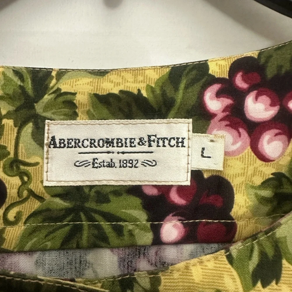 Abercrombie And Fitch Vintage 90s Matching Set Large Grapevine Print Cottagecore